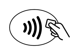 Logo for kontaktløs betaling